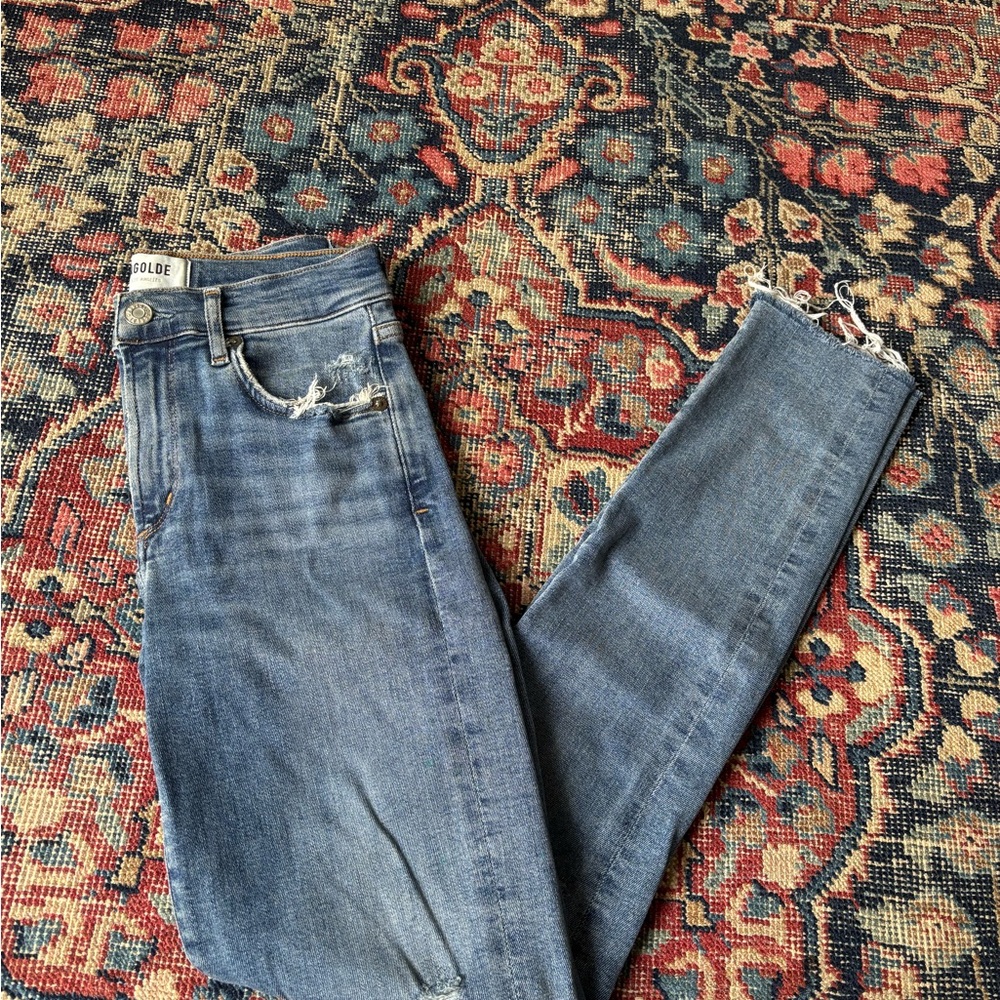 Agolde Blue Skinny Jeans